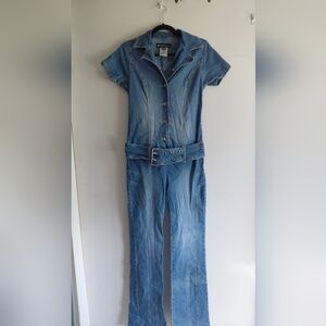 vintage 90s  Revolt denim jumpsuit